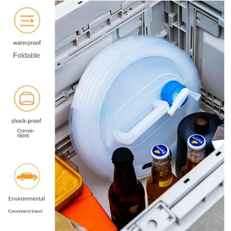 Folding Bucket Outdoor Picnic Car Road Trip Portable Large Capacity Water Storage Bucket Portable Telescopic Bucket Bucket