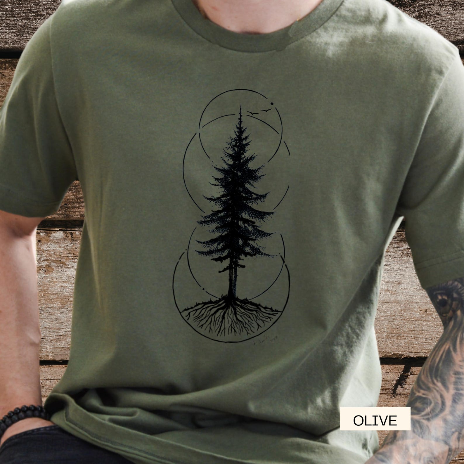 Strong Roots Graphic Tee: Unisex Cotton Nature Shirt, Outdoor Camping Apparel S
