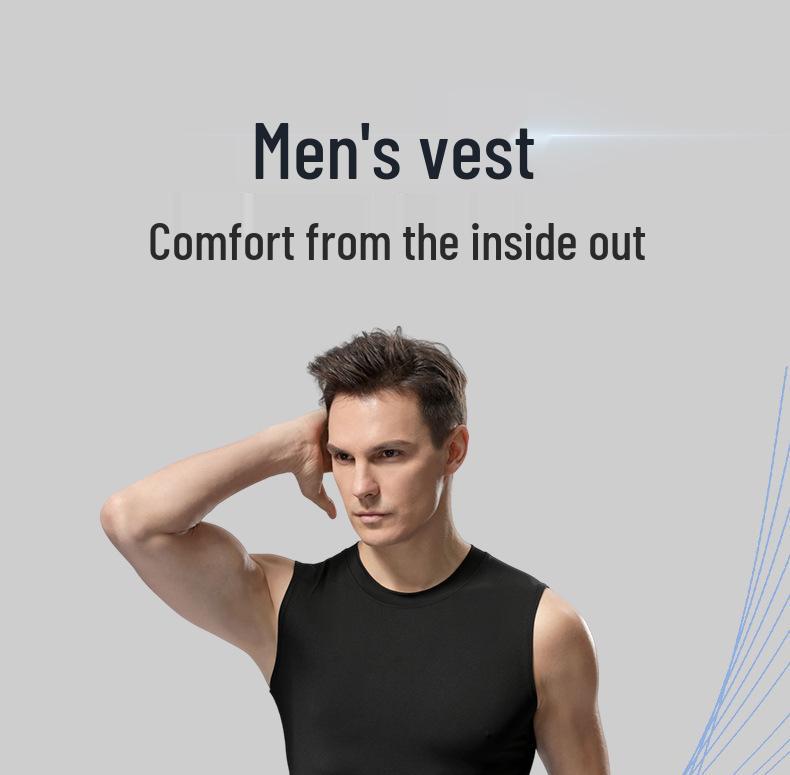 Men's Quick-Dry Sleeveless Basketball Vest - Trendy, Sweat-Wicking Sportswear for Summer