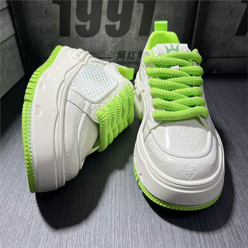 Spirit guy new summer solid color mesh casual board shoes platform comfortable breathable mbz 38