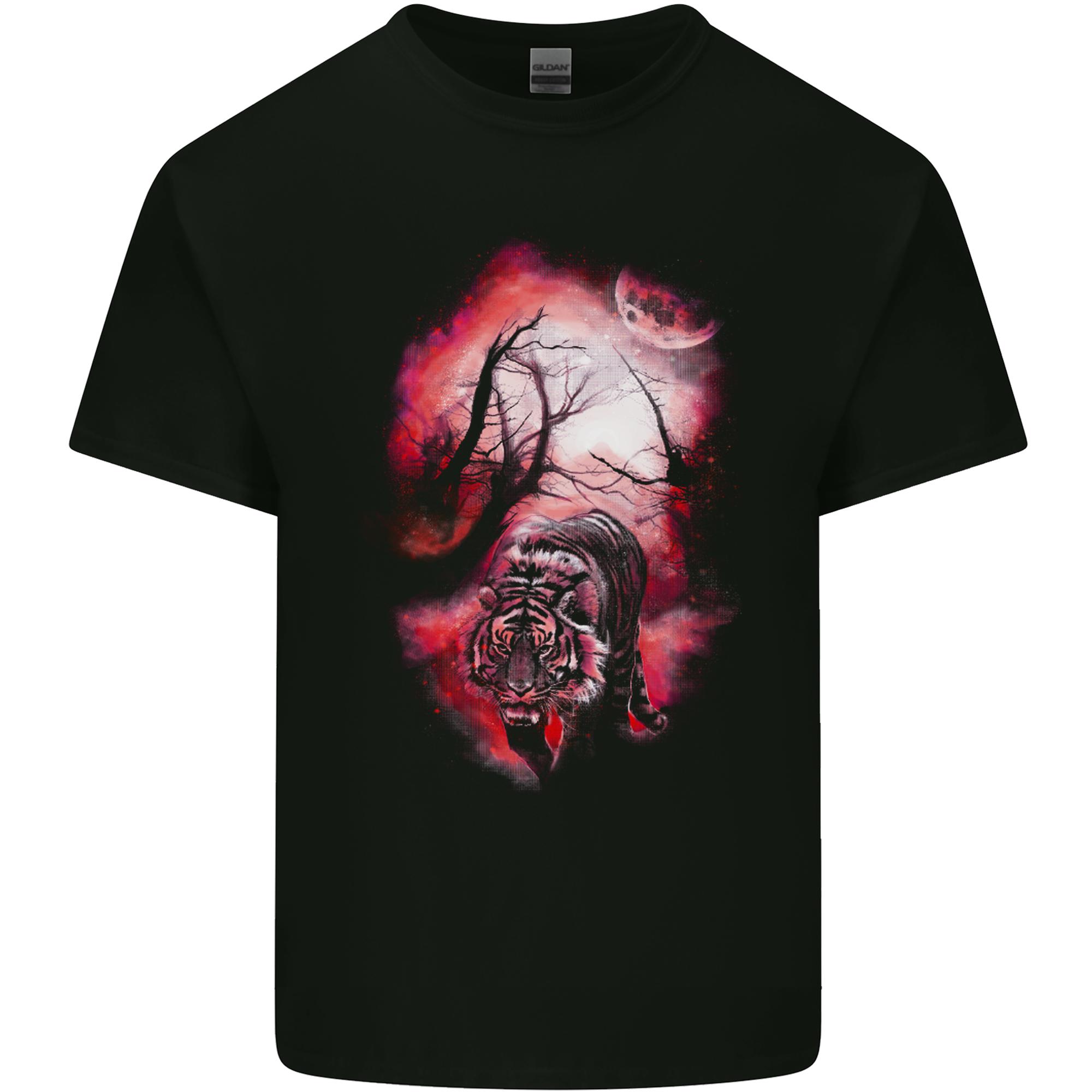 Enchanted Tiger Fantasy Spiritual Mystical Unisexs Light Cotton TShirt S