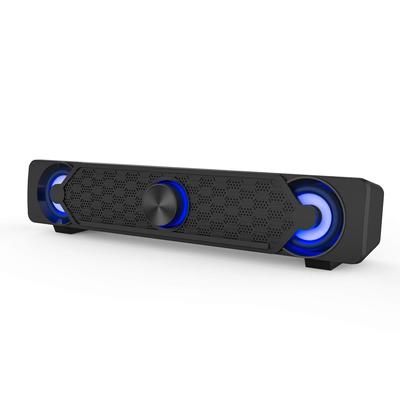 PC Speaker Computer Speaker Mini LED Soundbar Cool Design for Monitor Notebook Gaming/Laptop/Desktop