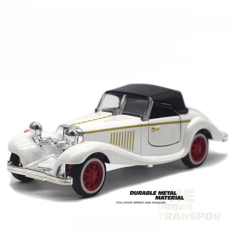 ABBY1 1: 32 alloy classic vintage car 500K hardtop model, rebound model toy, new car model
