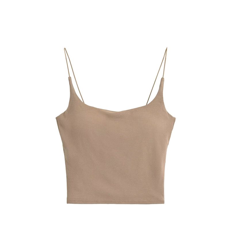 American-Style Sexy Wind Belt Chest Pad Elastic Band Small Sling Inner Match Sexy Chest U-Neck Silm All-Match Backless Bottoming Shirt