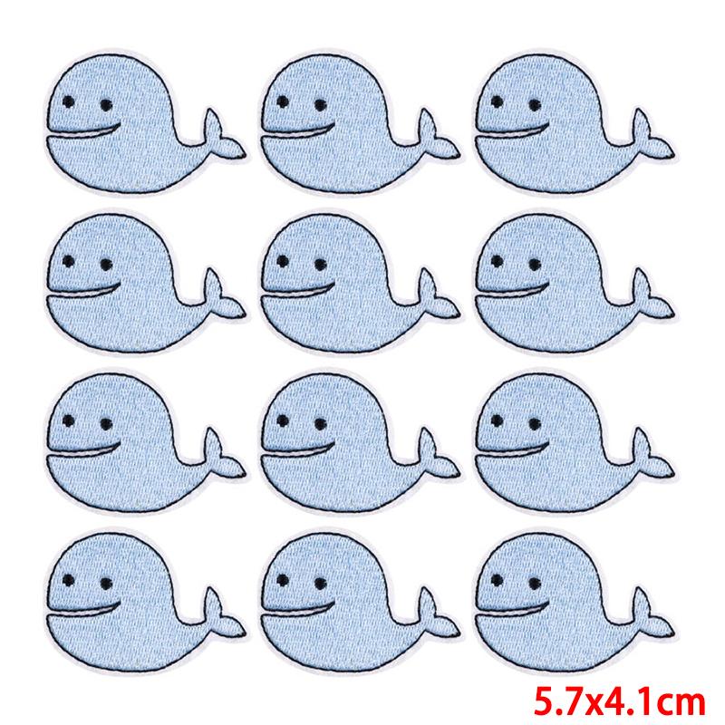 10 Pcs/lot Wholesale Embroidery Patch Iron On Patches For Clothing Patches On Clothes Jackets Decor Applique Sew Supplies