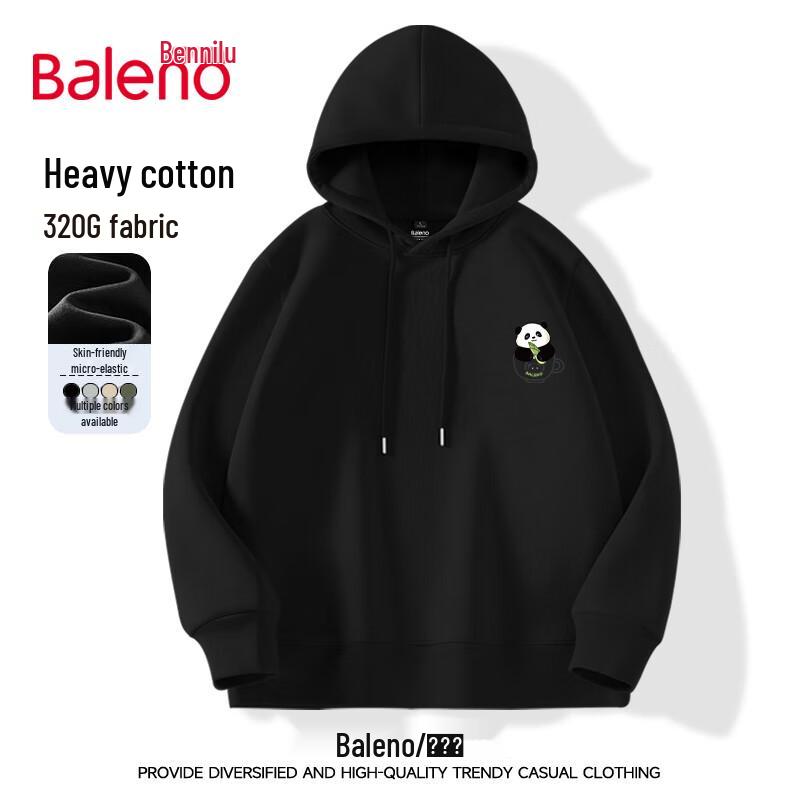 

Baleno Men s Panda Print Loose Hooded Sweatshirt 3XL