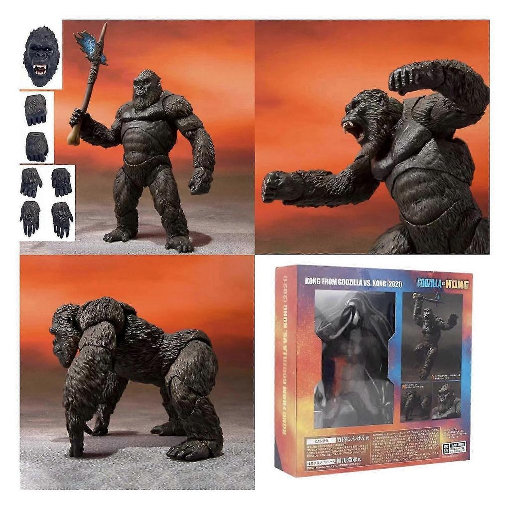 King Kong Monster Gorilla 5" Actionfigur mit Streitaxt Figur VS Godzilla, Aktion 25-26