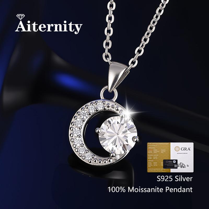D Moissanite Pendant Luxury Wedding Sunflower for Women 925 Sterling Silver Jewelry Wedding Bridal Moissanite Diamond Necklace