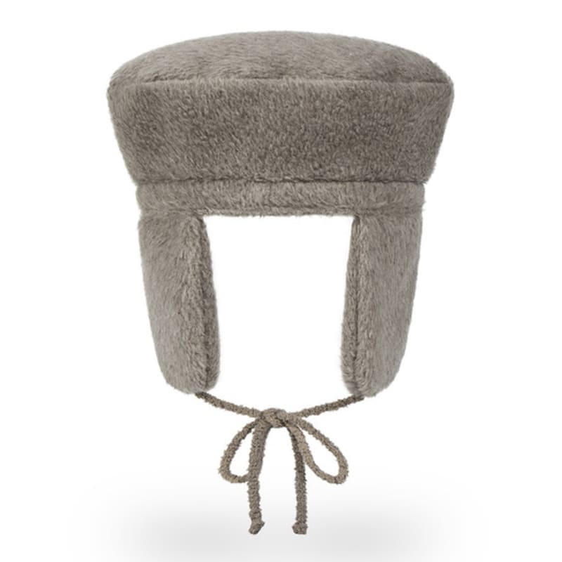 VARZAR VA Studded Fly Wool Beret Beige