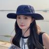 9245 Summer Big Brim Sunscreen Sun Hat Breathable Versatile Sunshade Bucket Hat Spring and Autumn Outdoor Mountaineering Hat Women