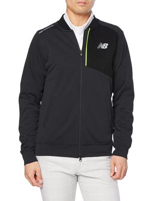 Golf Men's Zip-Up Blouson Jacket, UV Protection Stretch (012-2162001) Black Size 6 (LL)