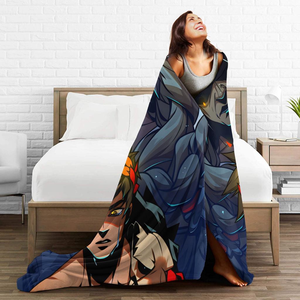 Hades Zagreus Super Soft Blanket  Picnic Plush Throw Blanket Novelty Outdoor Flannel Bedspread Sofa Bed Cover