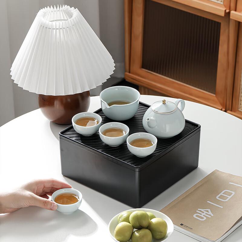 Elegant Celadon Tea Set