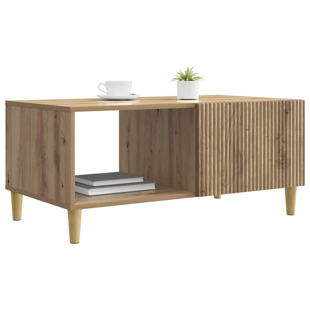 Artisan Oak Coffee Table 90 x 50 x 40 cm Engineered Wood