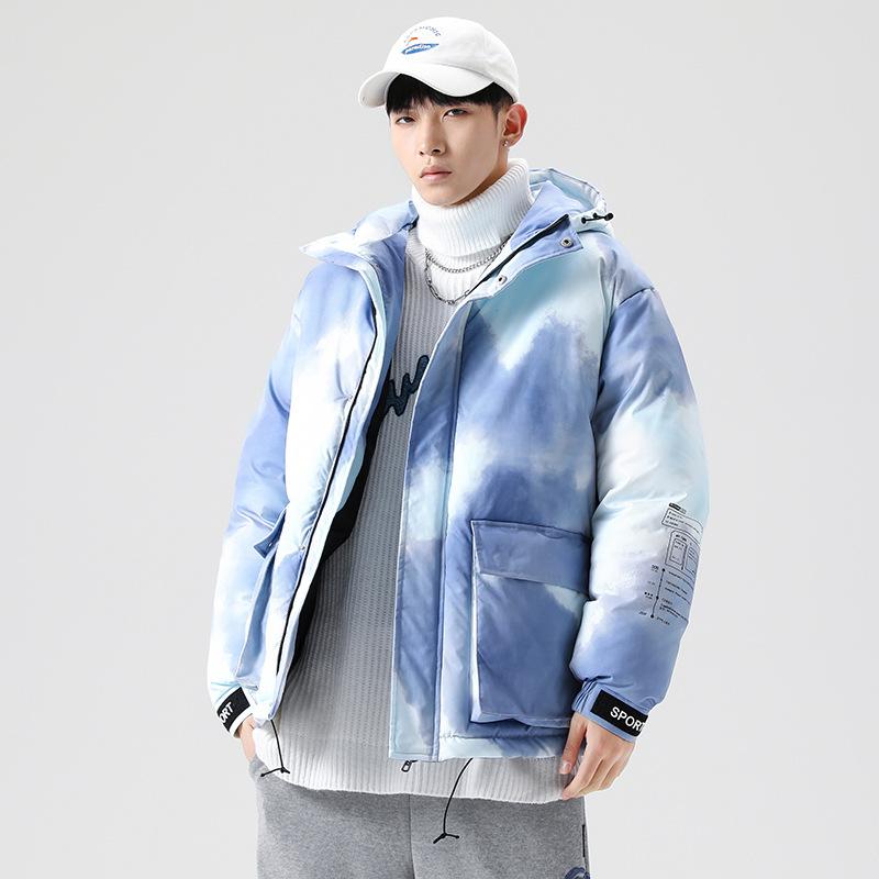 С подкладкой из хлопка Одежда с подкладкой из хлопка Зимняя мужская новая утолщенная — фото 4