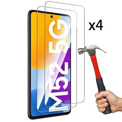 4 x Szkło hartowane dla Samsung M52 5G (6.7”) Ochraniacz ekranu Wysoka Rozdzielczość Przeciwpyłowy Elastyczny Odporny na Odciski Palców