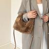 Borse a Spalla in Peluche per Donna Lusso Designer Morbida Busta Invernale da Donna Borsa a Mano Moda Femminile Borsa a Tracolla Sottobraccio