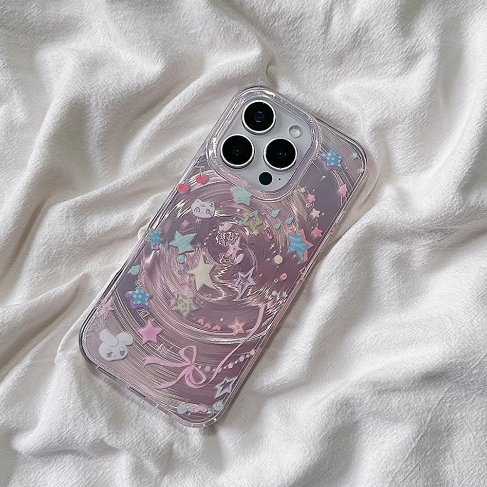 Duho-lesklý kryt na telefon pro iPhone 11 13 14 15 16 17 Pro 17 13 14 15 Pro Max Vysoká kvalita Fantasy Květinový styl Plná ochrana Skořepina