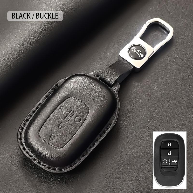 Car Key Case Cover Fob For Honda Accord Civic 11Th Hr-V Cr-V Pilot Sport Si Ex Keyless Keychain Durable