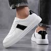Nya tygskor andningsbara låga små vita skor trendiga skor fritidsskor sportskor mångsidiga herrskor