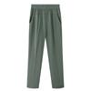 Middle Aged Women's Pants Summer Thin High Waiste Elastic Loose Straight Pants Casual Trousers