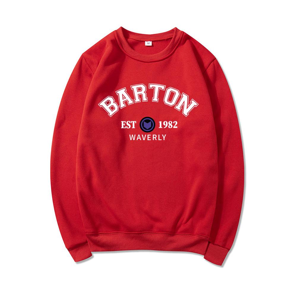Barton 1982 Crewneck Sweatshirt Barton Sweater Fashion New Superhero Sweatshirt Women Graphic Hoodie Long Sleeve Pullovers Tops