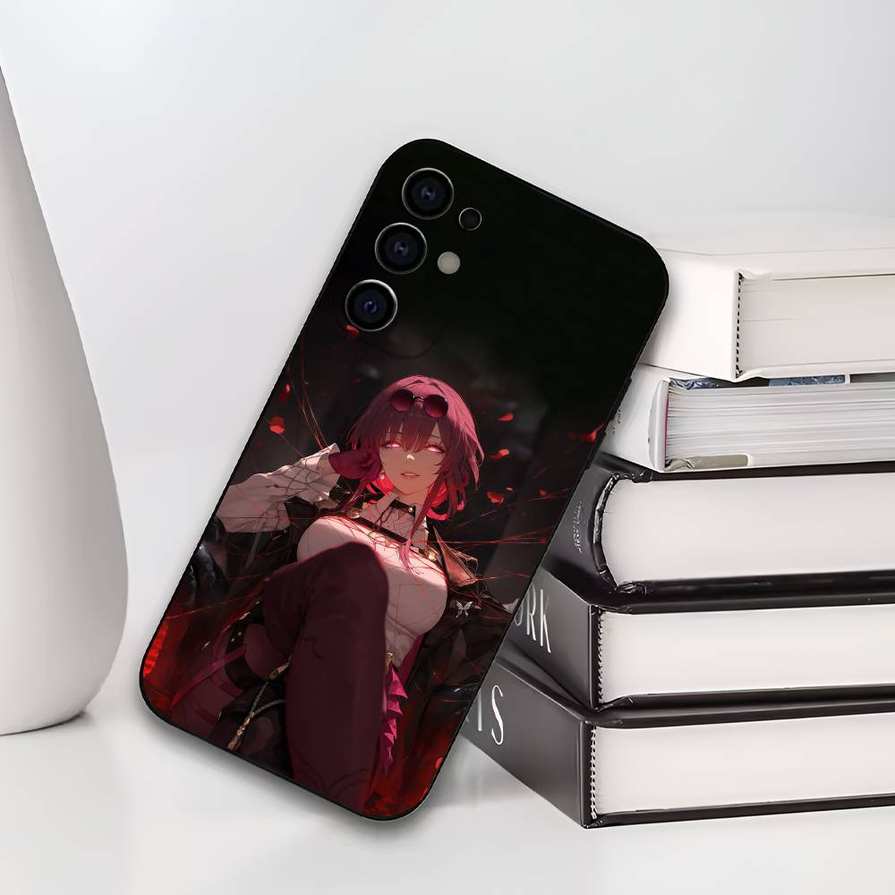 Kafka H-Honkai S-Star R-Rail Phone Case For Samsung S25,S24,S21,S22,S23,S30,Ultra,S20,Plus,Soft Silicone Black Cover