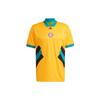 Adidas SS23 Icons Retro Series Bayern Sports Casual Short Sleeve Football Shirt Men Tops Half-Fluorescent-Gold HT8833