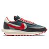 Sacai X Undercover X Nike LDWaffle Midnight Spruce University Red Unisex Sneakers Blue Pale-Ivory Dark-Grey DJ4877-300
