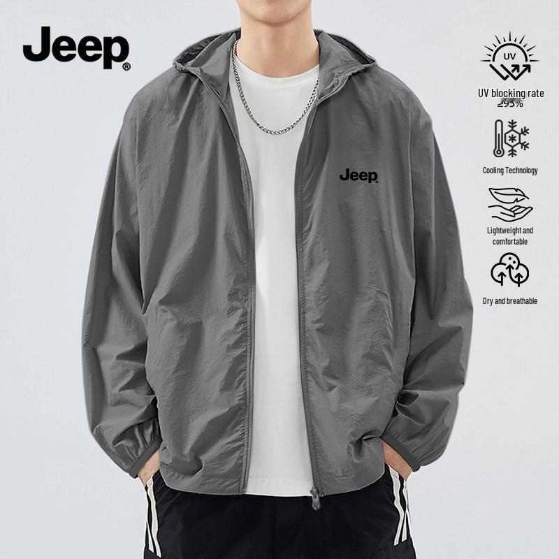 JEEP Men's Summer Ice Silk UV Protection Hoodie