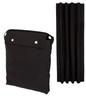 AmazonBasics Portable Blackout Curtain Shade for Travel, with Suction Cups, Black, 1.9 X 1.3 Cm