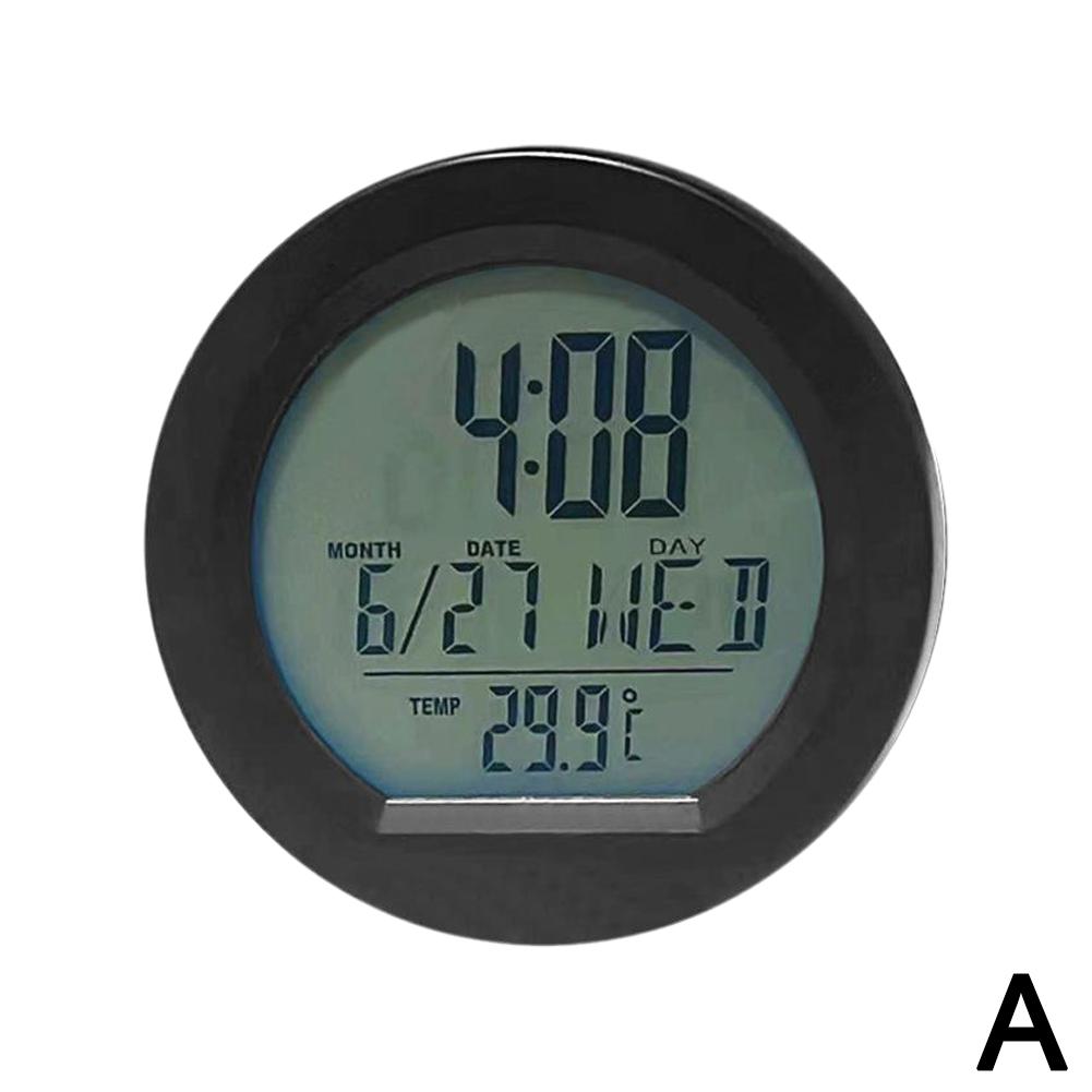 Solar Auto Uhren Armaturenbrett Thermometer Automotive Elektronische Uhr LED Anzeige Zeit Zubehör Rückseite Auto Leuchtend Mit Ziffer X7J6