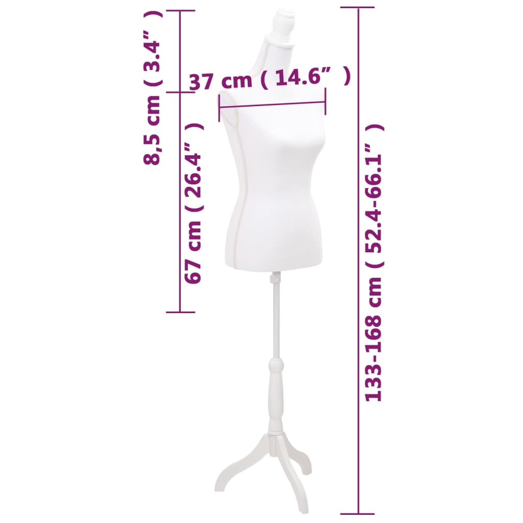 Women S Torso Mannequin Tailor S Dummy White