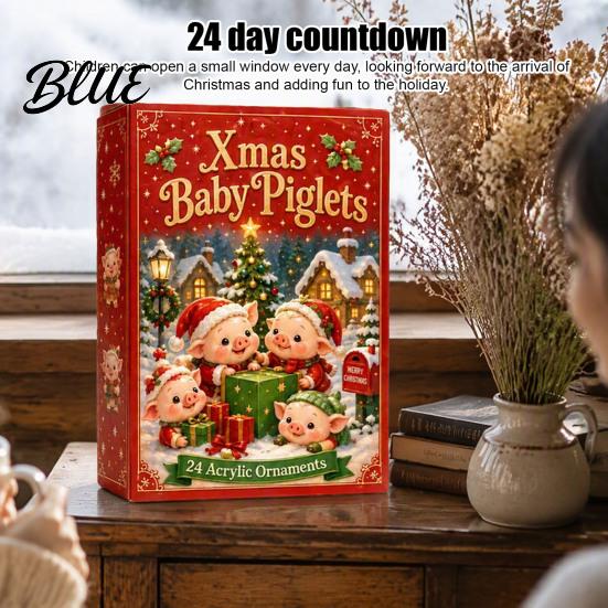 Christmas Countdown Activity with Birthday 2026 24 Advent Calendar Set Pig Day Box Gifts