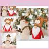 Schattige Pluche Kerstdecoratie Rudolf Pop met Geweien Perfect voor Vakantievreugde
