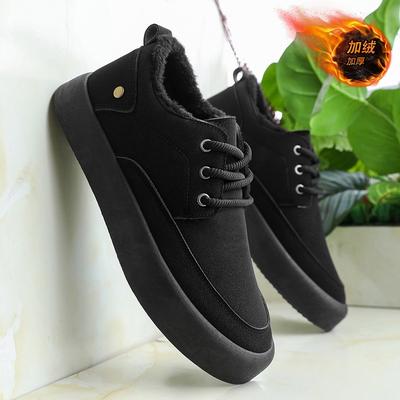 Winter New Fashion Warm Men's Shoes Trendy Velvet Thickened Men's Cotton Shoes Youth Casual Shoes
