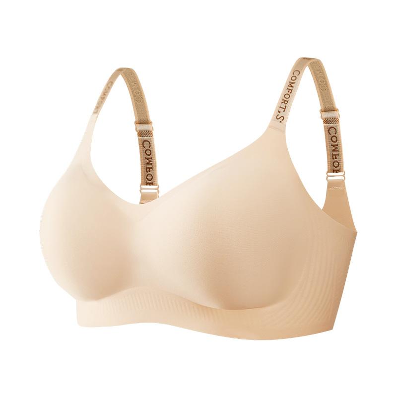 Anti-gravity lift women's underwear, letter shoulder straps, seamless underwear women's small breasts gather and close sub-breasts, bra, bra women