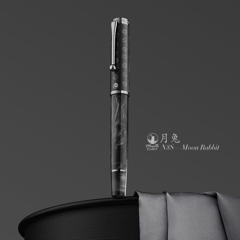 LT Hongdian N8S Red Maple Pen Season Limited High-grade Retro Light Acrylic Resin Fountain Pen