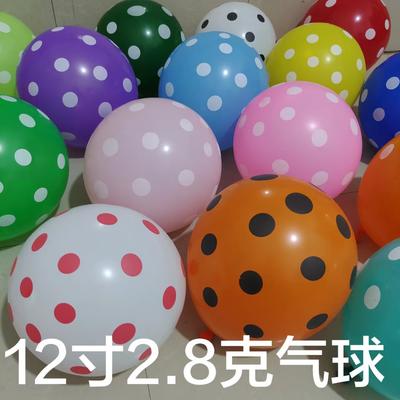 12 Inch 2.8G Thickened Polka Dot Balloon Transparent Polka Dot Spot Photo Birthday Opening Wedding Decoration