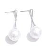 Yhpup Korean Stainless Steel Simulated Pearls Drop Daily Earrings for All Occasions Elegance Trendy Chic Ear Jewelry Waterproof