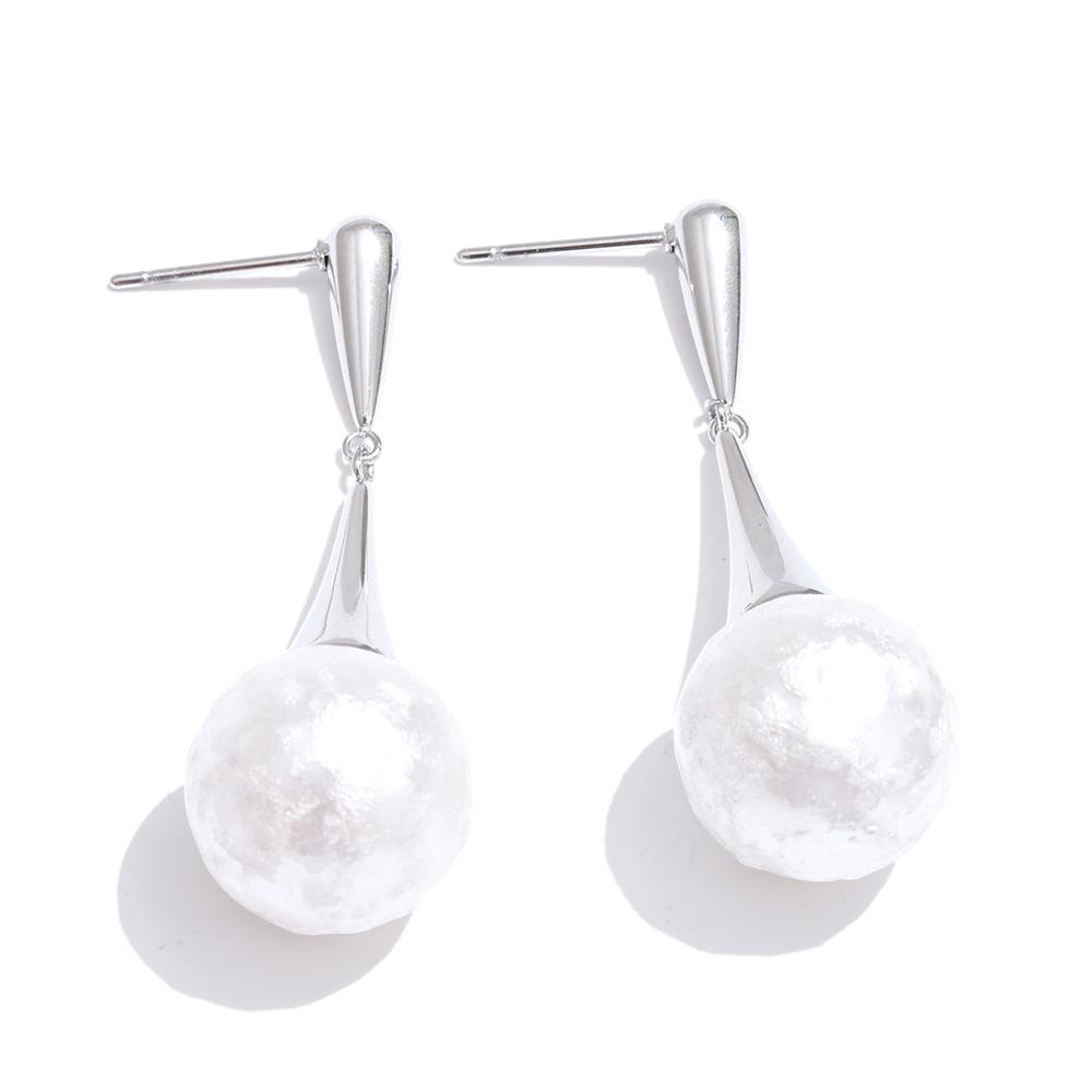 Yhpup Korean Stainless Steel Simulated Pearls Drop Daily Earrings for All Occasions Elegance Trendy Chic Ear Jewelry Waterproof
