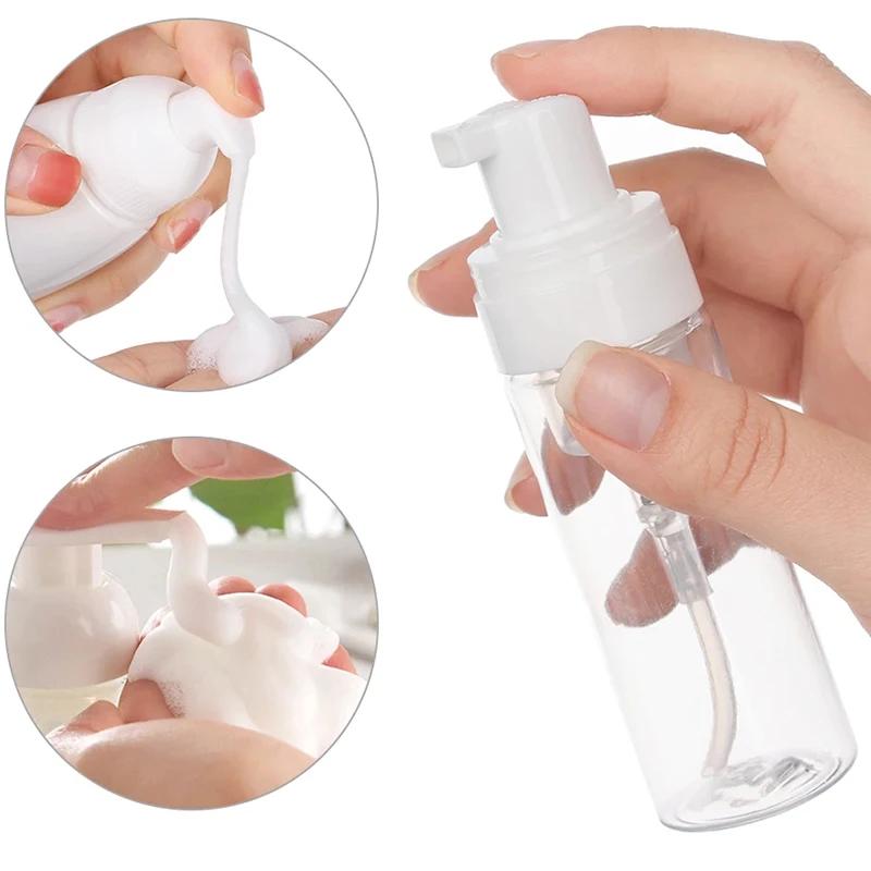 2Pcs 30ml 50ml 60ml 100ml Plastic Foam Pump Bottle Empty Face Eyelashes Cosmetic Bottle Cleaner Soap Dispenser Foam Bottle