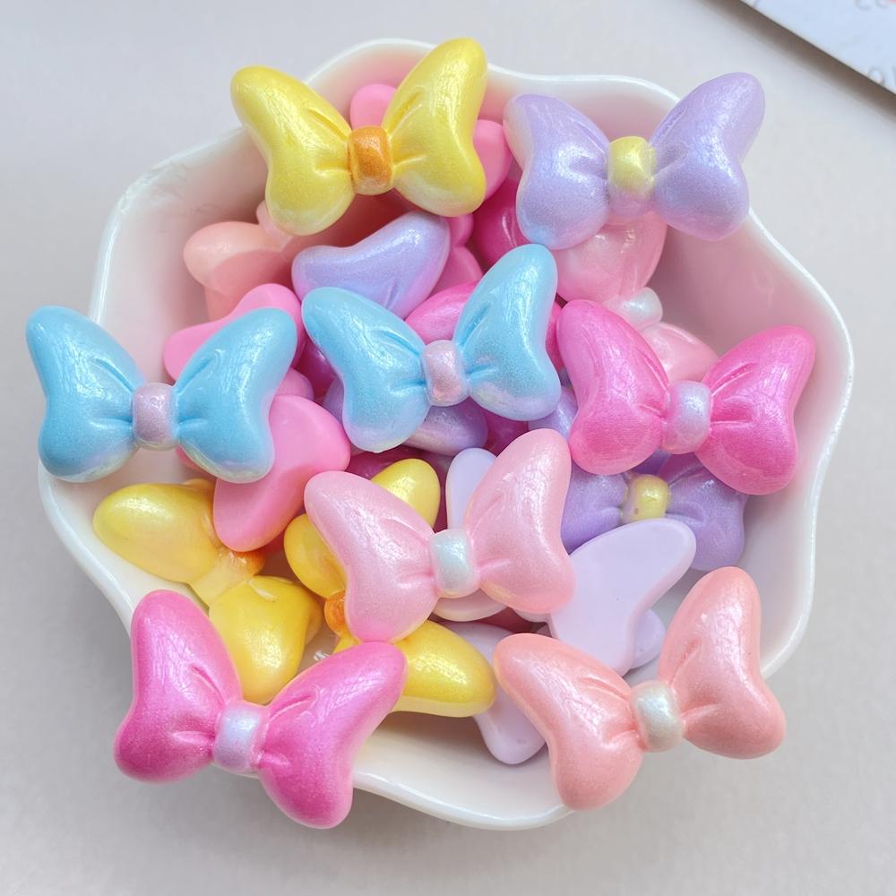 10Pcs New Cute Resin Cartoon Candy, Bow, Butterfly Series Flat Back Scrapbooking DIY Jewelry Craft Decoration Accessories
