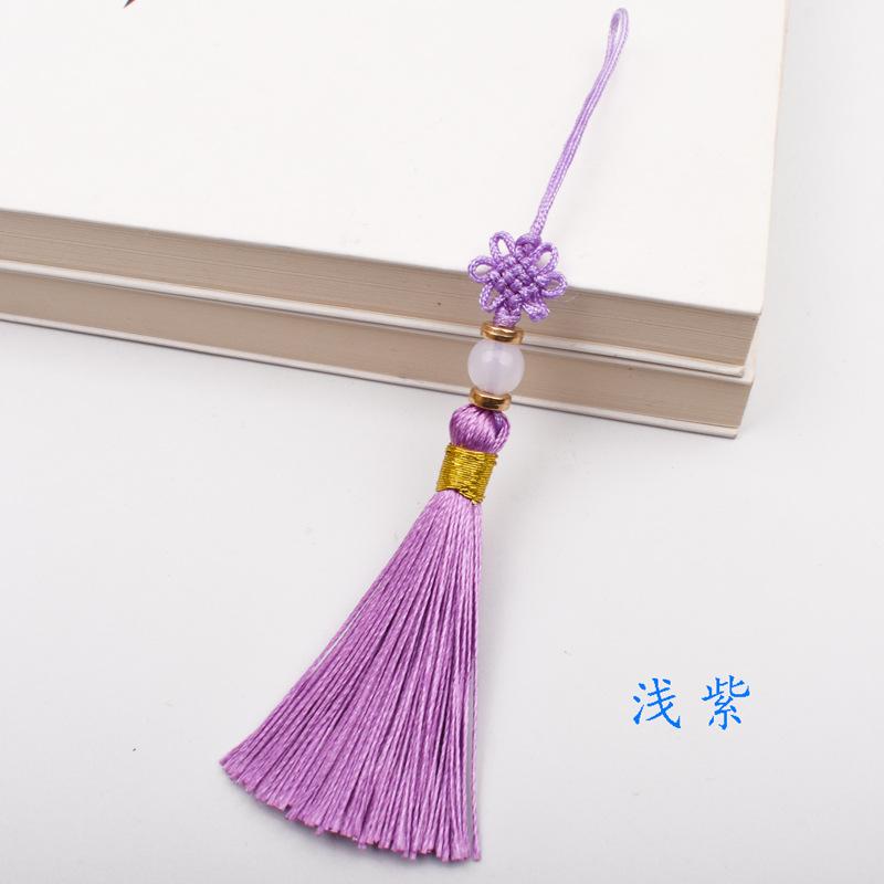 5pcs 13cm Short Tassel Spike Polyester Ice Silk Small Tassel Bookmark Key Chain Tassels for DIY Sewing Crafts Home Decor Tassel