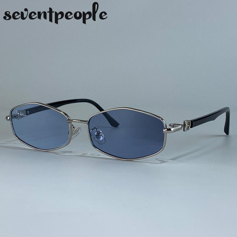 Steampunk Small Frame Hexagon Sunglasses Women Luxury Brand Vintage Punk Polygon Sun Glasses For Ladies Change Color Shades