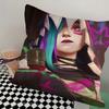 1Pc Cartoon A-Arcane 2 Vi J-Jinx Ekko Pillow Bedroom Sofa Leisure Comfort Cushion Car Living Room Home Decoration
