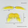 Yellow Old Man Beard and Mustache Party Costume Set