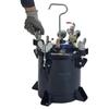 Spray Paint Pressure Pot Tank, 10L/2.5gal Air Paint Pressure Pot, Metal Rack & Leak Repair Sealant for Industry Home Decor Architecture Construction