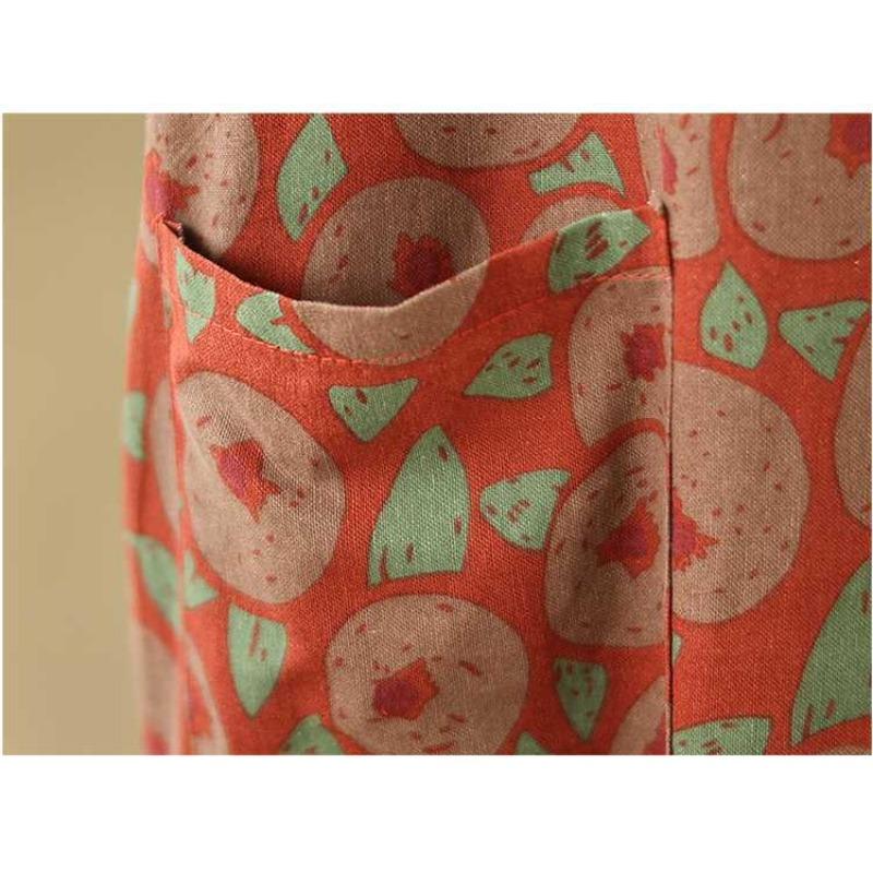 Literary Retro Vacation Style Enlarged Thin V-neck Long Skirt