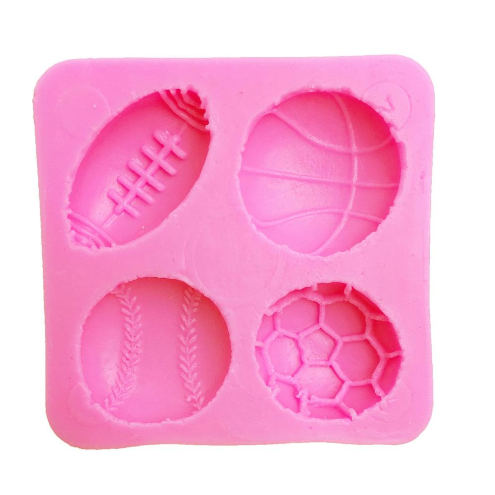 Bakeware Basketball Candle Rugby Fondant Chocolate Making Fondant Mold Baking Tool Cake Decoration